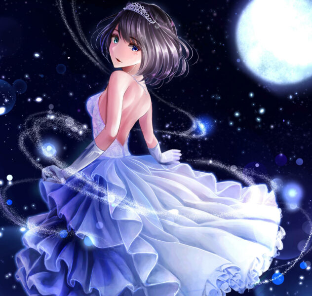 yande.re 447206 dress heterochromia kazuko_(pixiv13581460) takagaki_kaede the_idolm@ster the_idolm@ster_cinderella_girls
