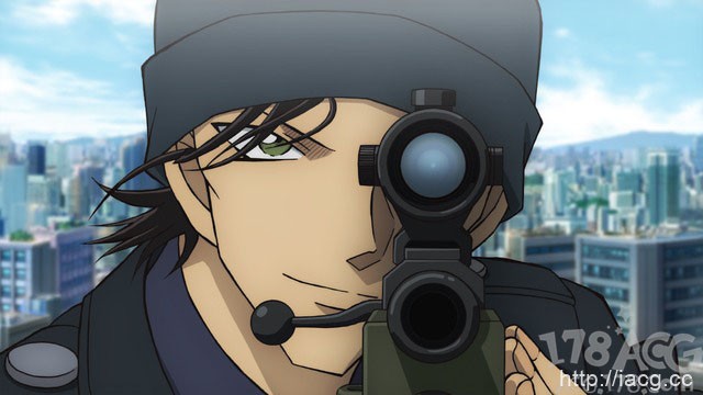 M24「名侦探柯南 绯色的子弹」公开主视觉图，4月17日上映